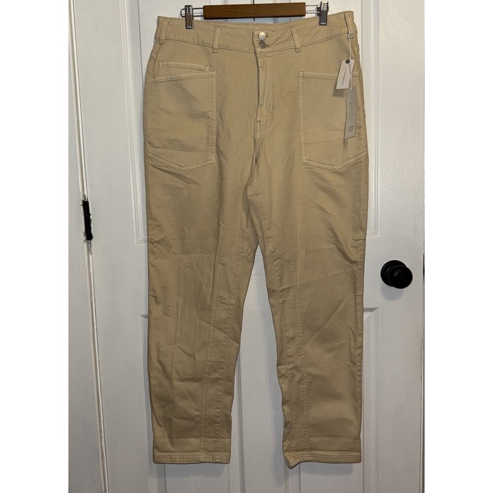 NEW PILCRO Anthropologie Ivory Cream The Wanderer Carpenter‎ Size 32 High Rise